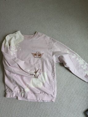 Boys Lie Pink Angel Perpetual Feelings Graphic Sweatshirt